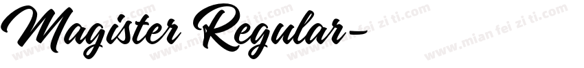 Magister Regular字体转换